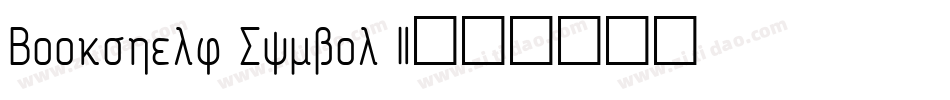 Bookshelf Symbol 2字体转换
